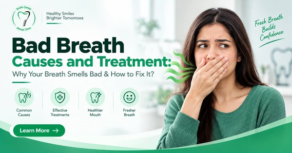 Bad breath causes and treatment guide at Smile Center Dental Clinic Islamabad