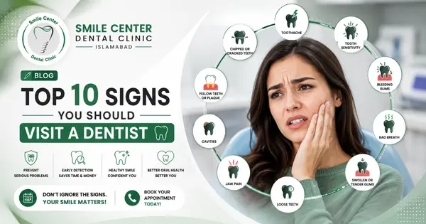 Warning signs that you should visit a dentist