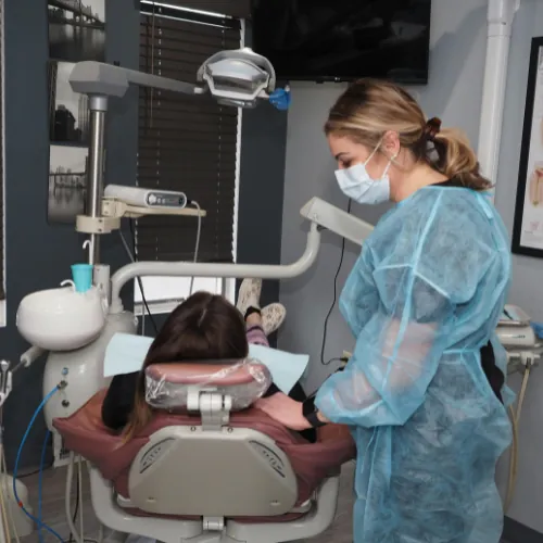 Patient receiving preventive dental care at Smile Center Islamabad