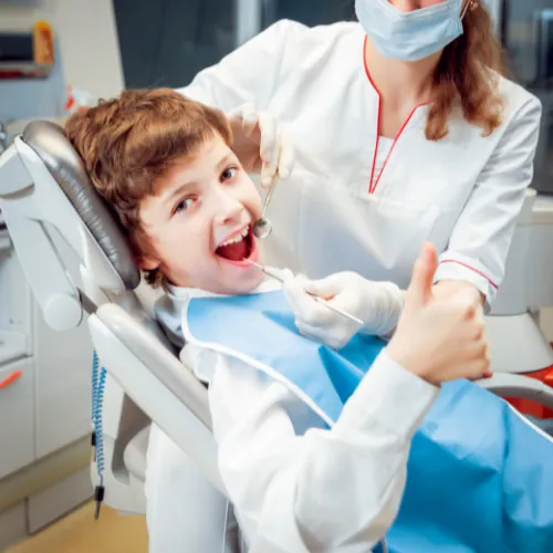 Young patient during a routine dental checkup at Smile Center Islamabad