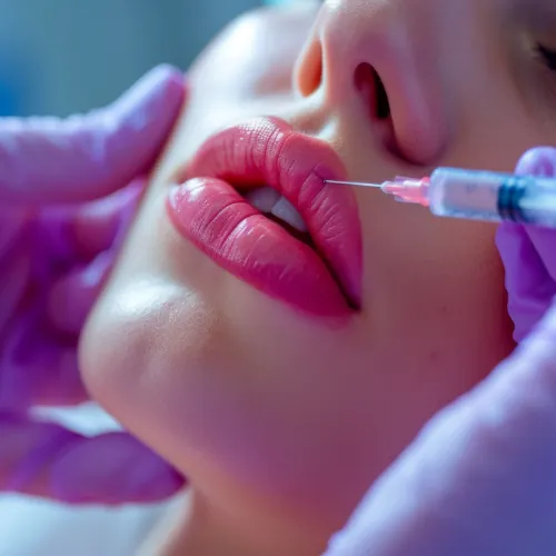 Lip filler treatment for natural-looking lip volume and definition